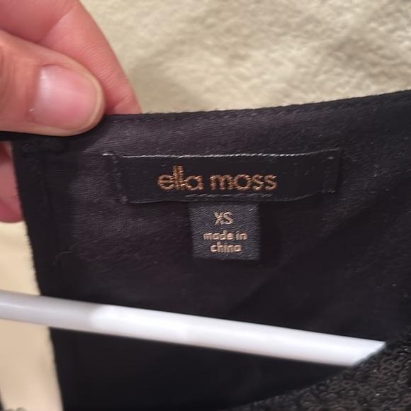 Ella Moss Black Sequin Peplum Tank Top - Picture 7 of 10